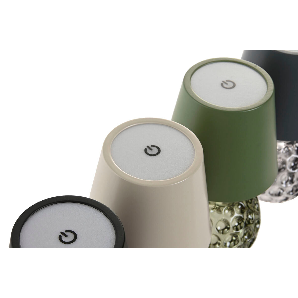 Home Esprit Bureaulamp Home Esprit Geel Groen Grijs (4 Stuks)