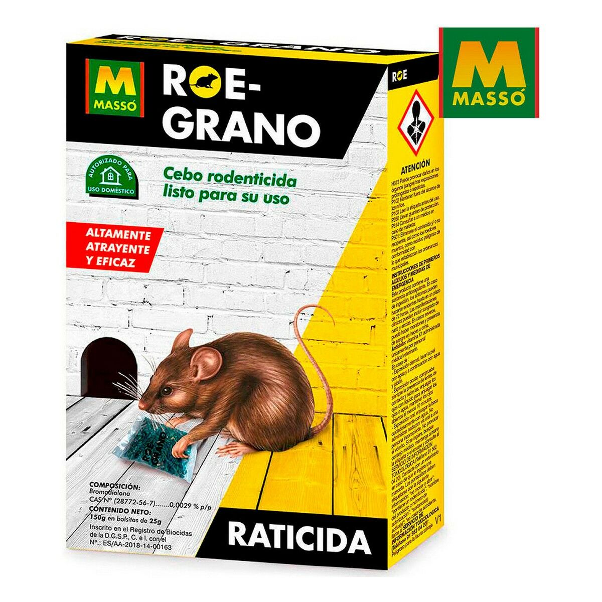 Massó Rattengif Massó Roe-Grano 150 G