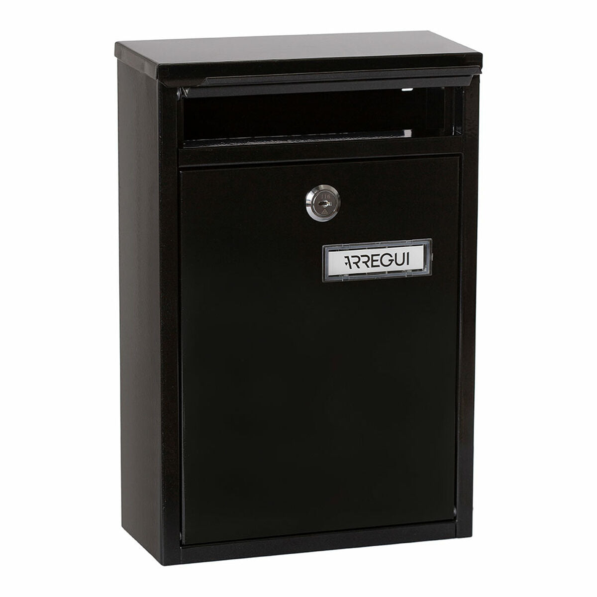 Arregui Brievenbus Arregui Zwart Staal 22 X 8 X 32 Cm