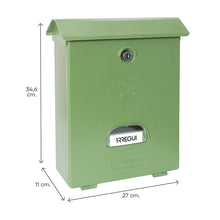 Arregui Brievenbus Arregui Groen Polyestyreen Classic 27 X 11 X 34,6 Cm