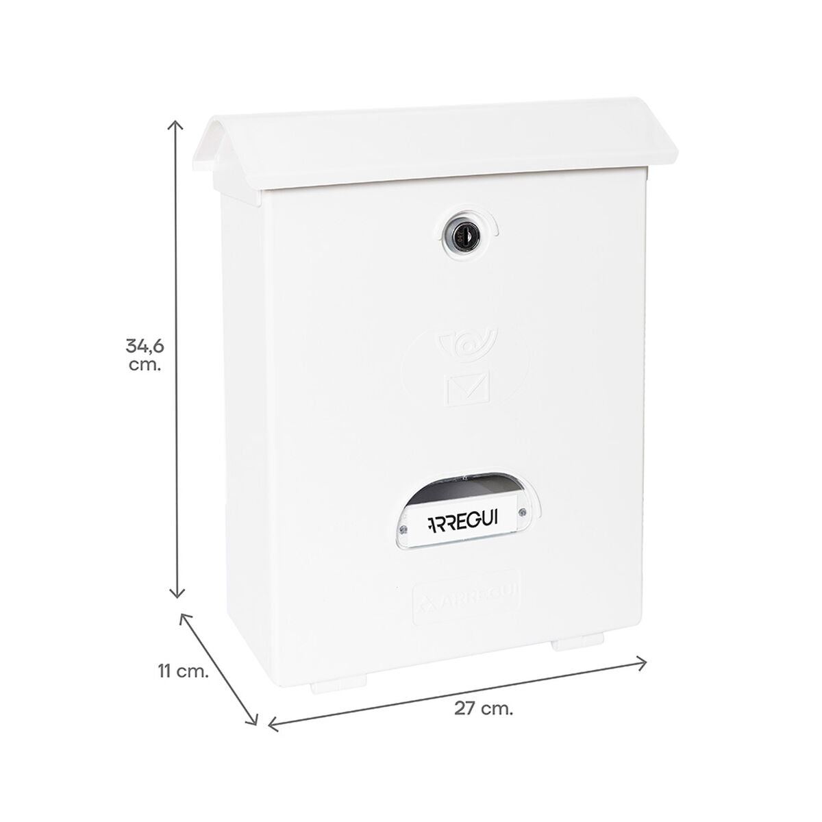 Arregui Brievenbus Arregui Wit Polyestyreen Classic 27 X 11 X 34,6 Cm