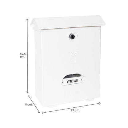 Arregui Brievenbus Arregui Wit Polyestyreen Classic 27 X 11 X 34,6 Cm