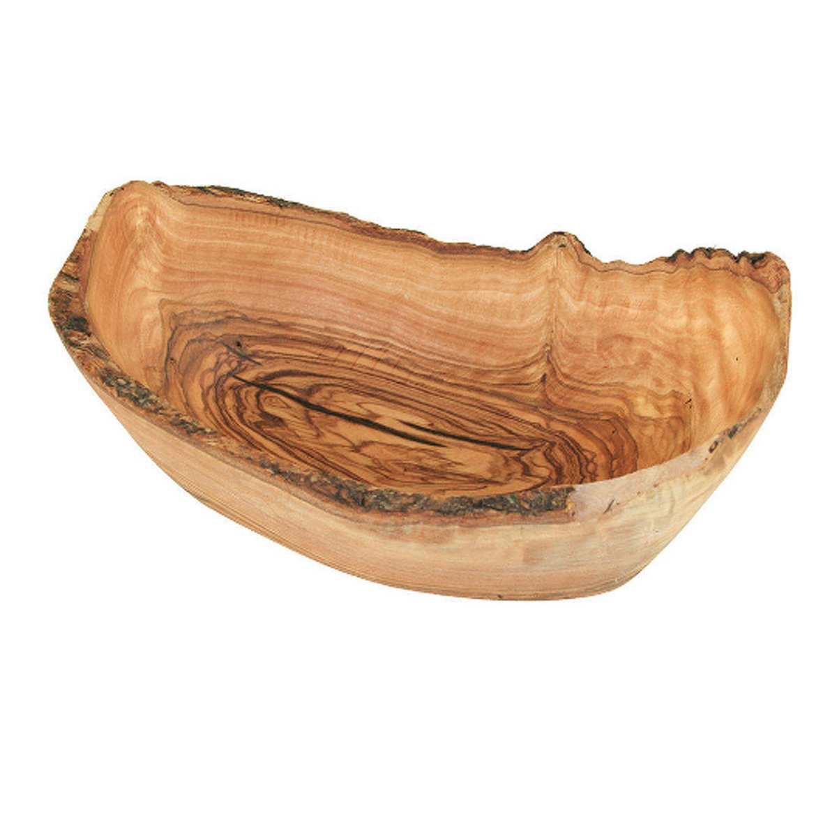 Fruitschaal olijfhout 30-33 cm