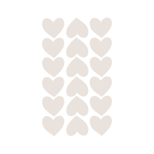 Wall decal hearts off-white