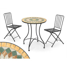 Ibergarden Tafel Met 2 Stoelen Ibergarden Mosaico-Forja Zwart Oker