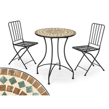 Ibergarden Tafel Met 2 Stoelen Ibergarden Mosaico-Forja Bruin Zwart