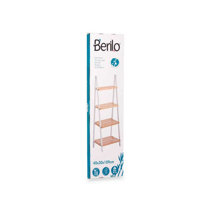 Berilo Badkamerschappen Berilo Wr5504-4-426 Wit Natuurlijk 40 X 109,3 X 30 Cm