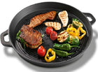 Grillpan gietijzer 40.5x34x3.1 cm zwart