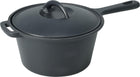 Sauspan gietijzer 19 cm zwart met deksel