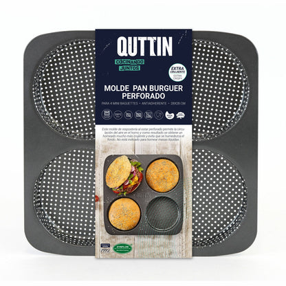 Quttin Gevormde Mal Quttin Burguer 28 X 28 X 2,5 Cm (12 Stuks)