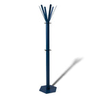 Staande kapstok metaal blauw 14 haken