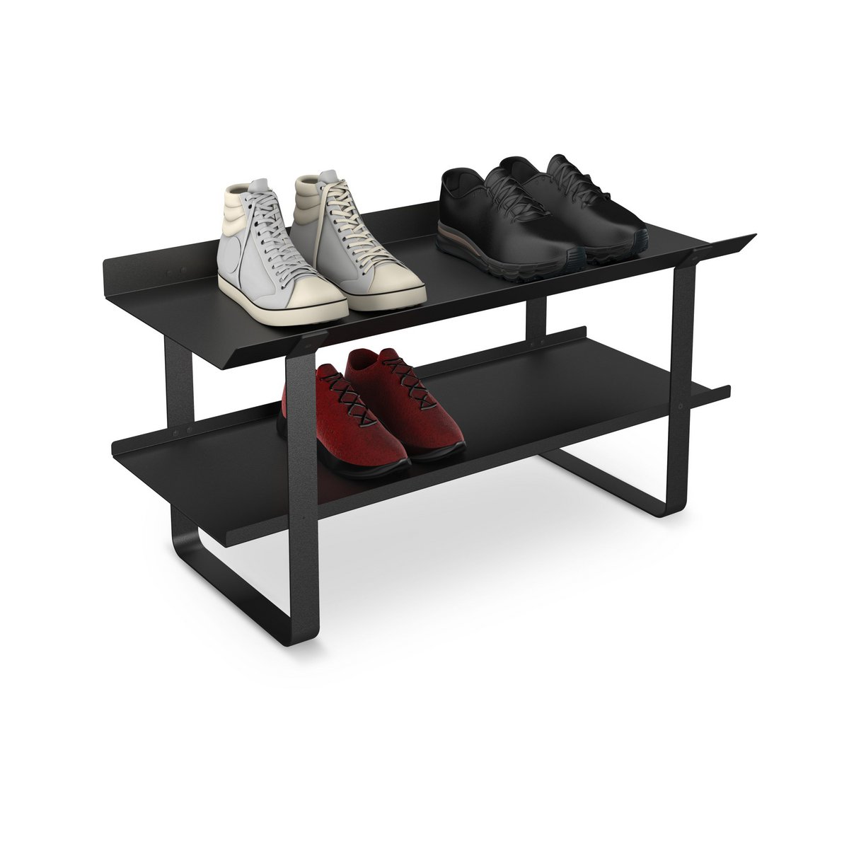 Gorillz Layer Schoenenrek Zwart Voor Acht Paar Schoenen