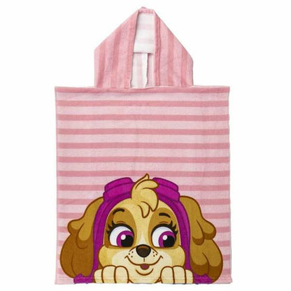 The Paw Patrol Poncho-Handdoek Met Capuchon The Paw Patrol Roze 50 X 115 Cm
