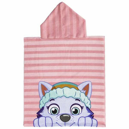 The Paw Patrol Poncho-Handdoek Met Capuchon The Paw Patrol Roze 50 X 115 Cm