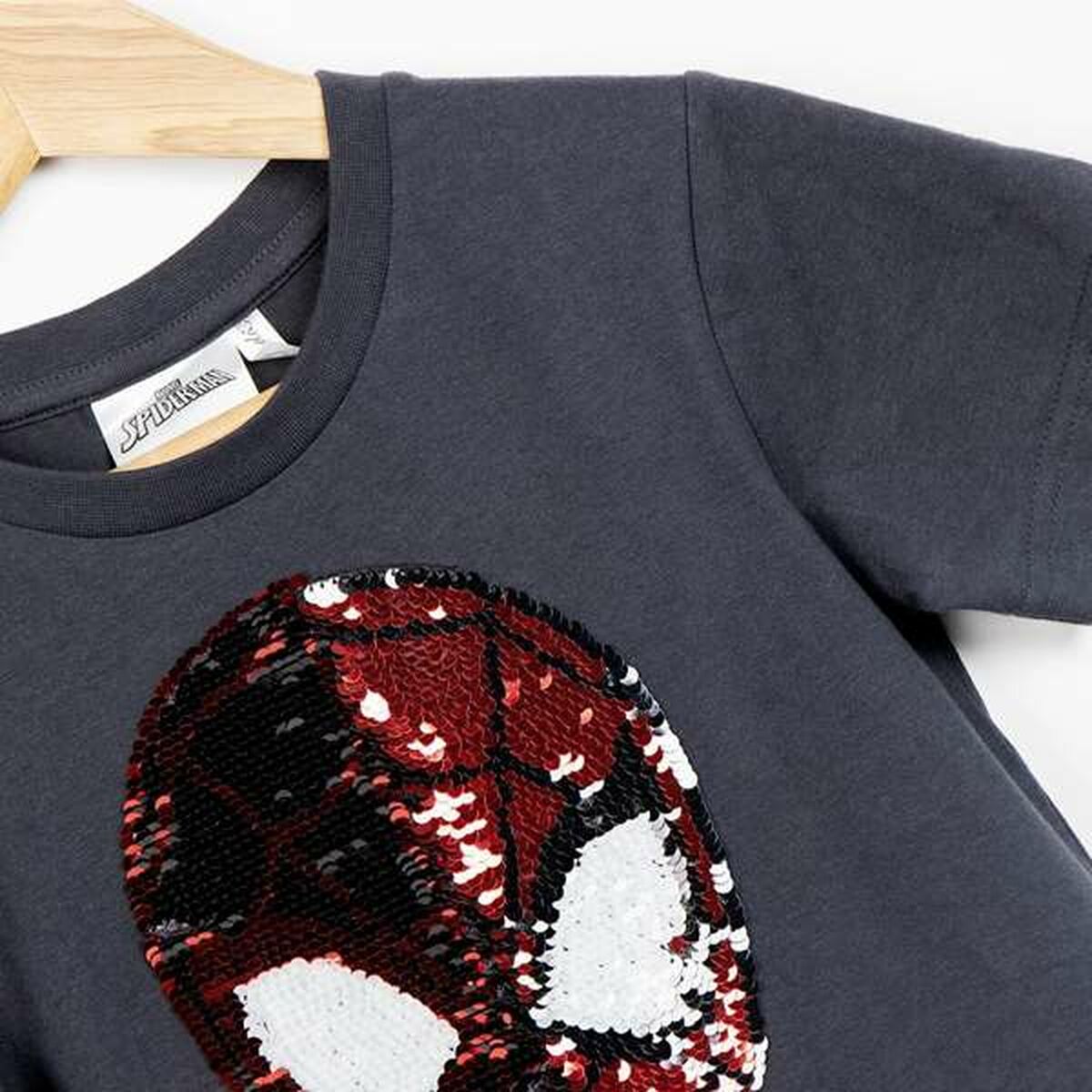 Spider-Man Kinder-T-Shirt Met Korte Mouwen Spider-Man Donker Grijs