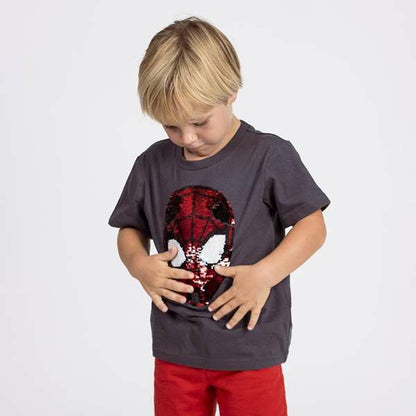 Spider-Man Kinder-T-Shirt Met Korte Mouwen Spider-Man Donker Grijs