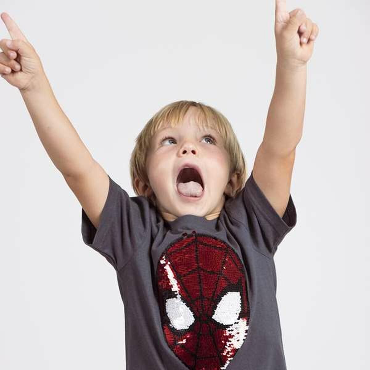 Spider-Man Kinder-T-Shirt Met Korte Mouwen Spider-Man Donker Grijs