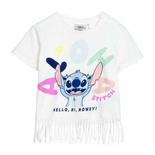 Stitch T-Shirt Met Korte Mouwen Voor Kinderen Stitch Wit