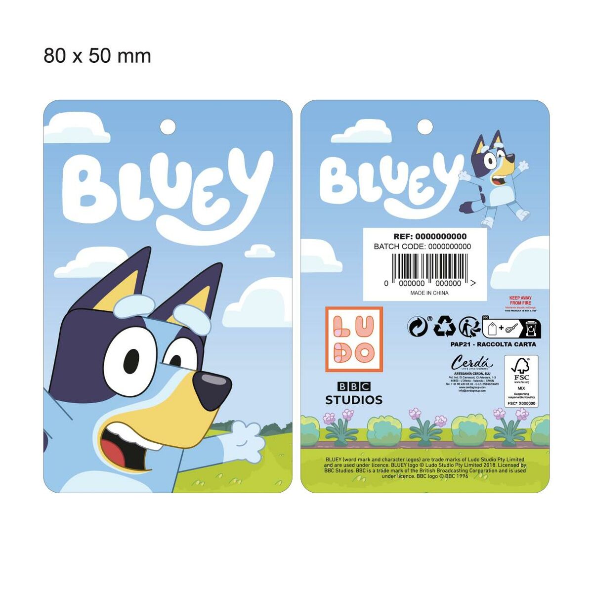 Bluey Muts En Wanten Bluey Blauw