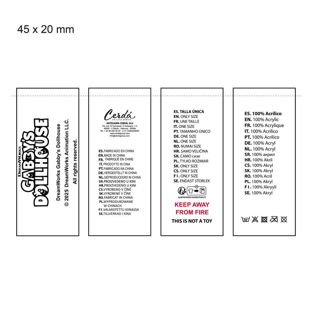 Gabby's Dollhouse Kledingset Gabby's Dollhouse Roze