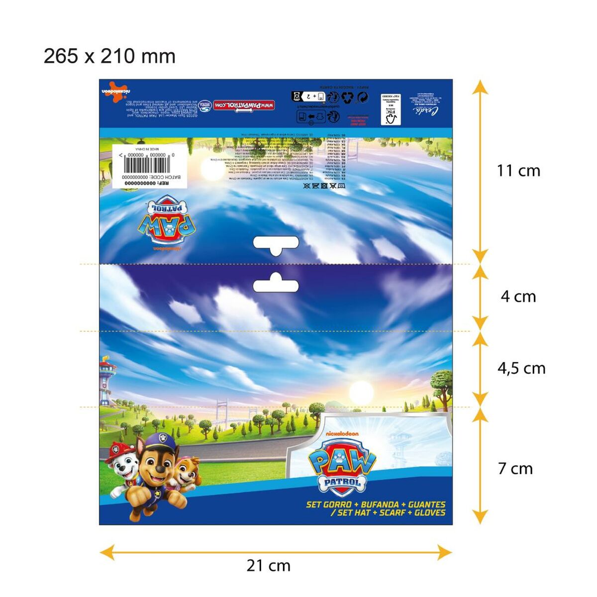The Paw Patrol Muts En Wanten The Paw Patrol Blauw