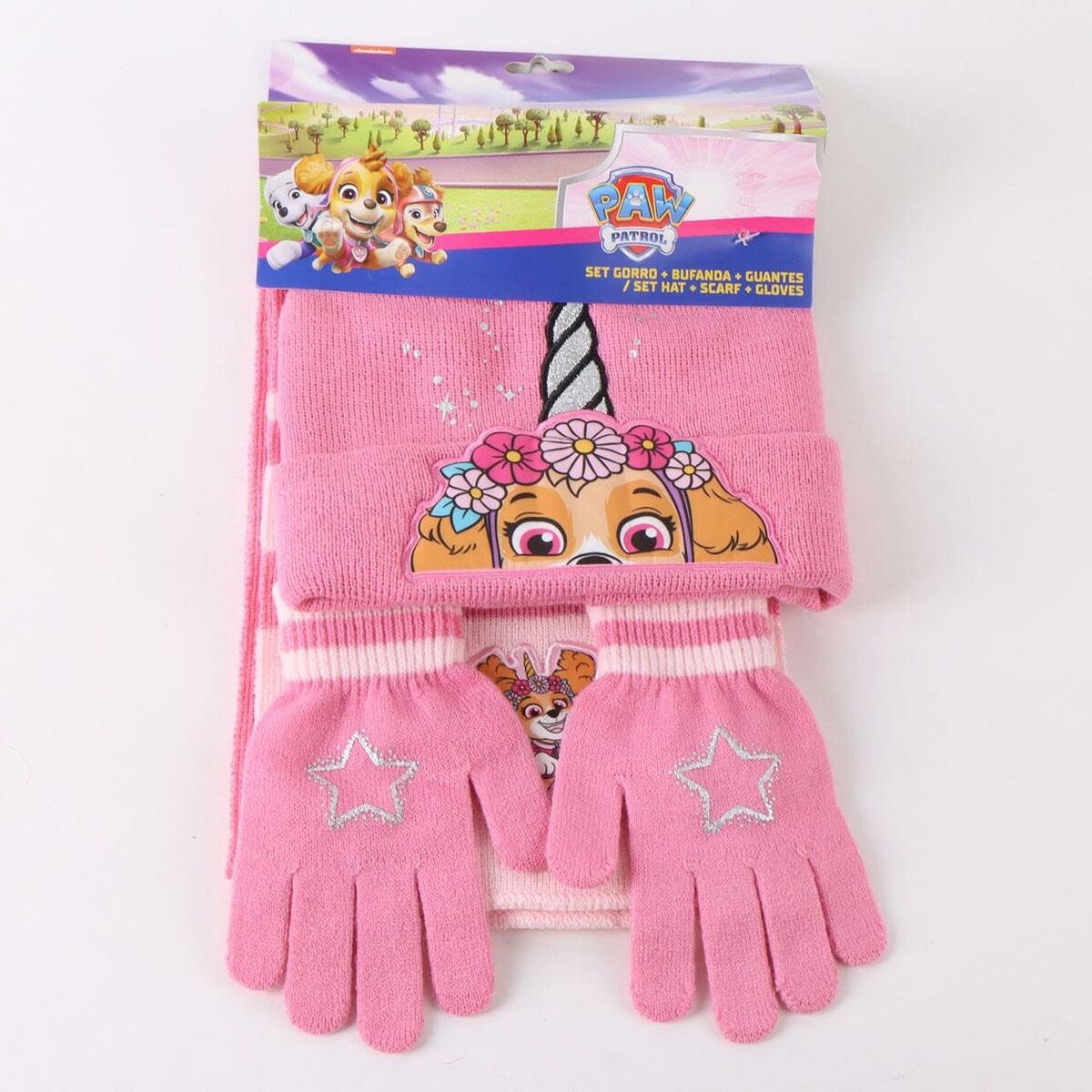 The Paw Patrol Muts En Wanten The Paw Patrol Roze