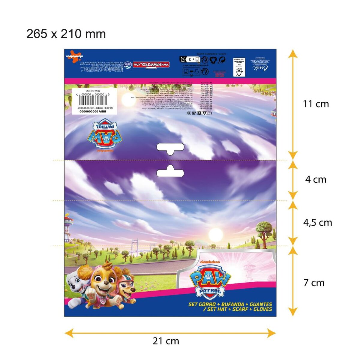 The Paw Patrol Muts En Wanten The Paw Patrol Roze