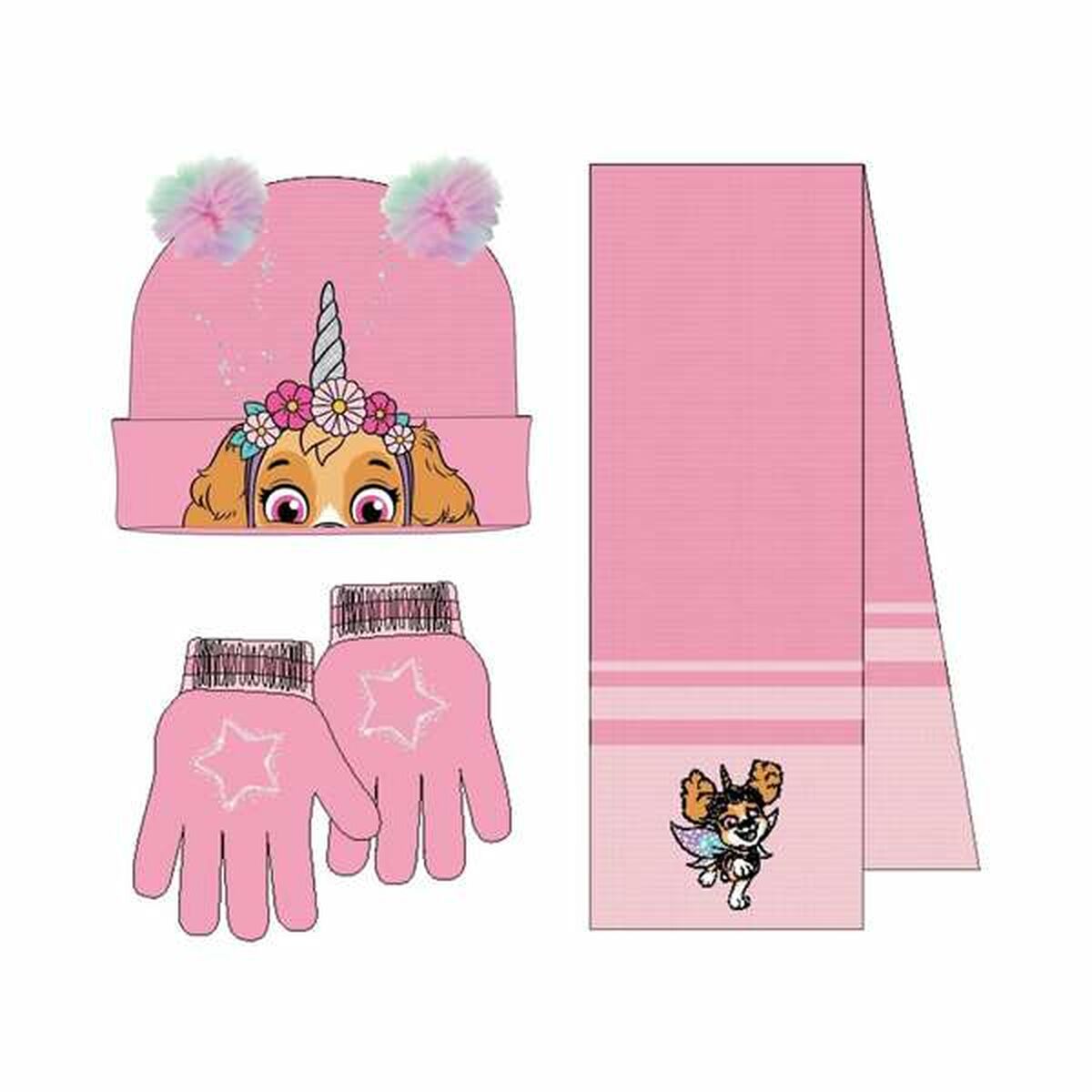 The Paw Patrol Muts En Wanten The Paw Patrol Roze