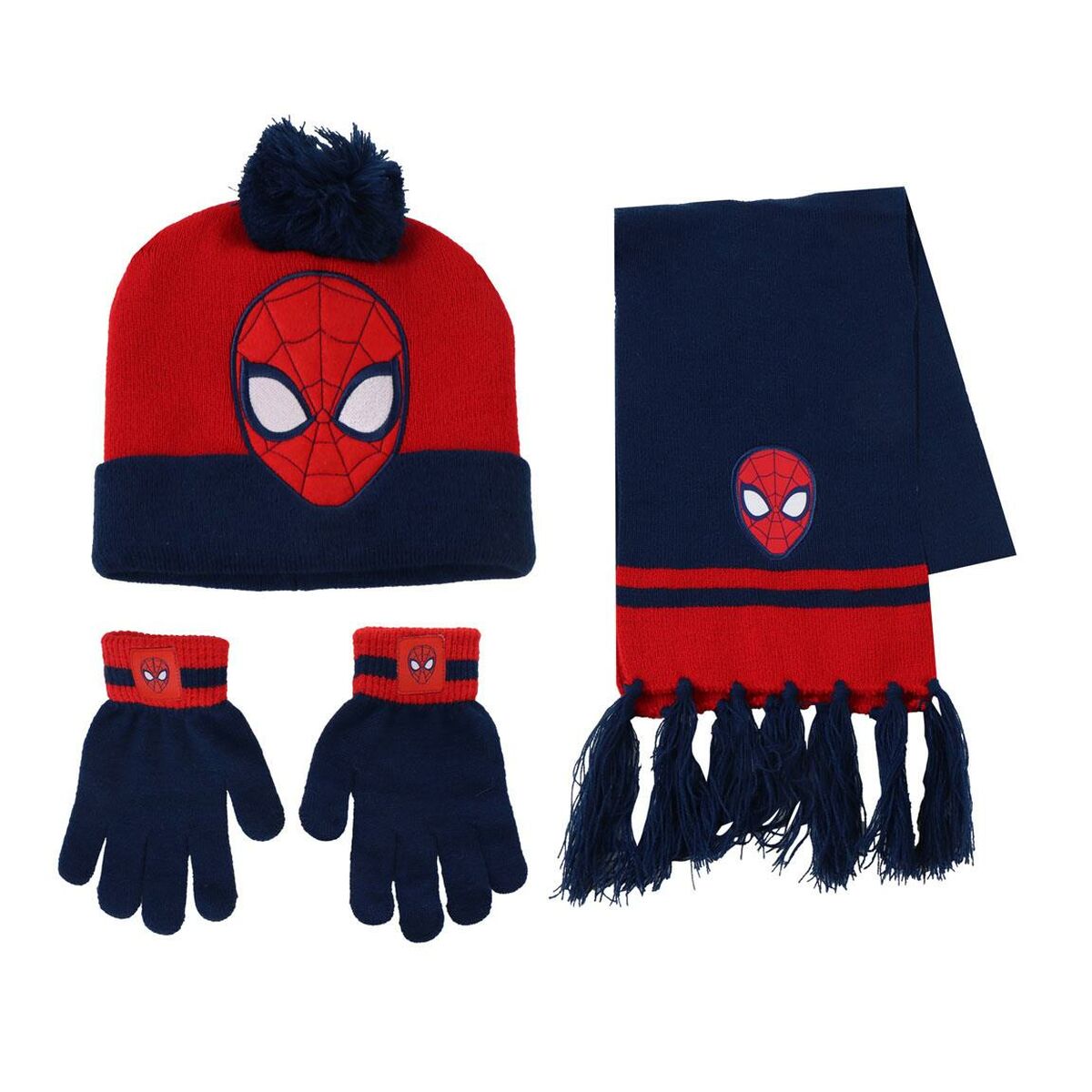 Spider-Man Muts En Wanten Spider-Man Blauw