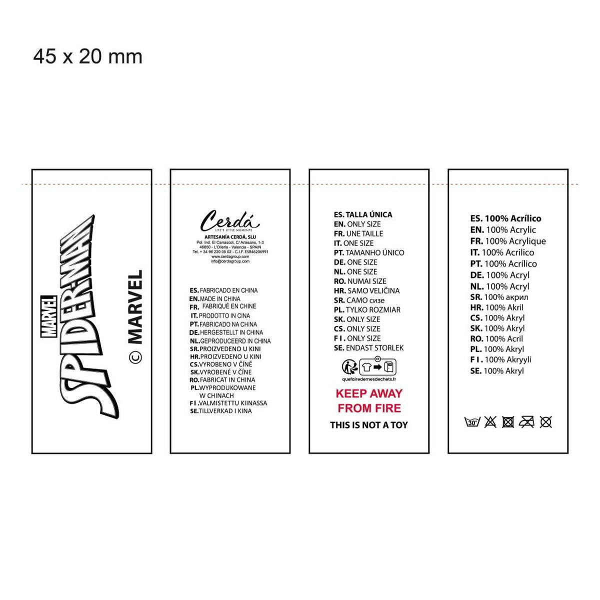 Spider-Man Muts En Wanten Spider-Man Blauw