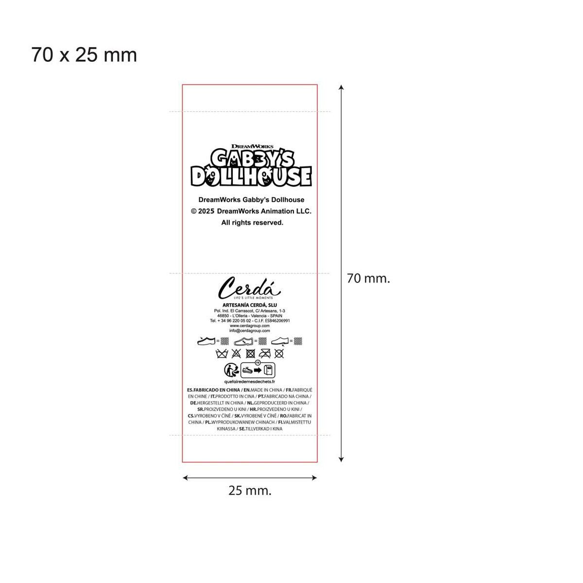 Gabby's Dollhouse Slippers Voor In Huis Gabby's Dollhouse Roze 24-25