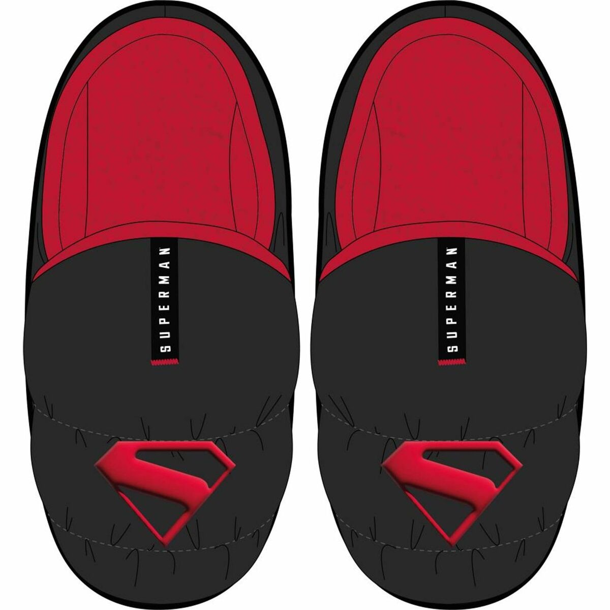 Superman Slippers Voor In Huis Superman Zwart