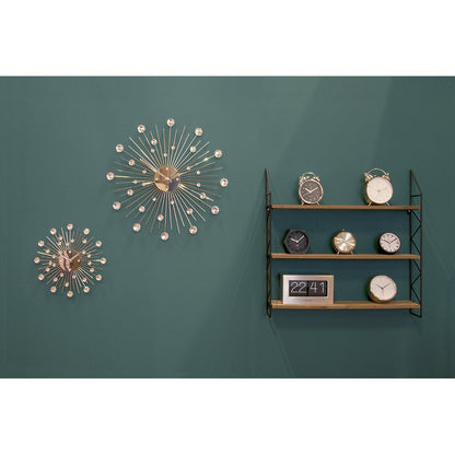 Wandklok Sunburst 50 cm kristallen