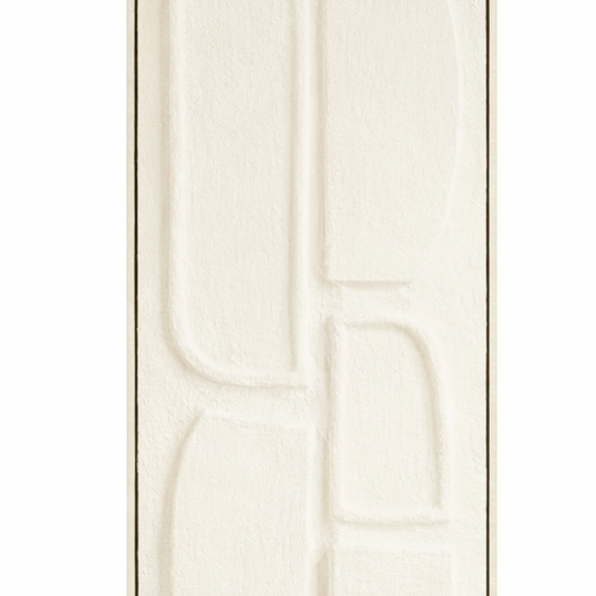 Wanddecoratie 90x30x3 cm off-white plastic