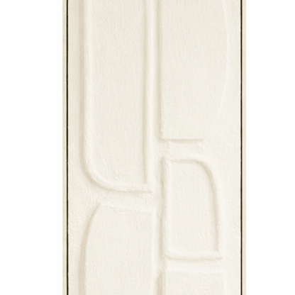 Wanddecoratie 90x30x3 cm off-white plastic