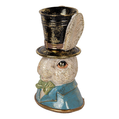 Decoratie Beeld Konijn 29 cm Beige Kunststof