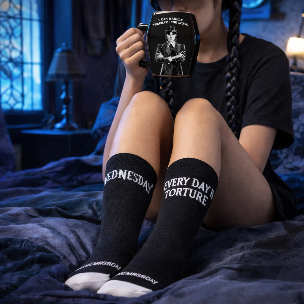 Wednesday - Coffin Design Mug & Socks Set