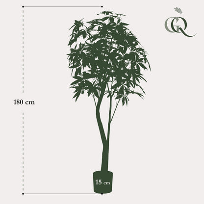 Kunstplant Geldboom Pachira Aquatica 180 cm groen