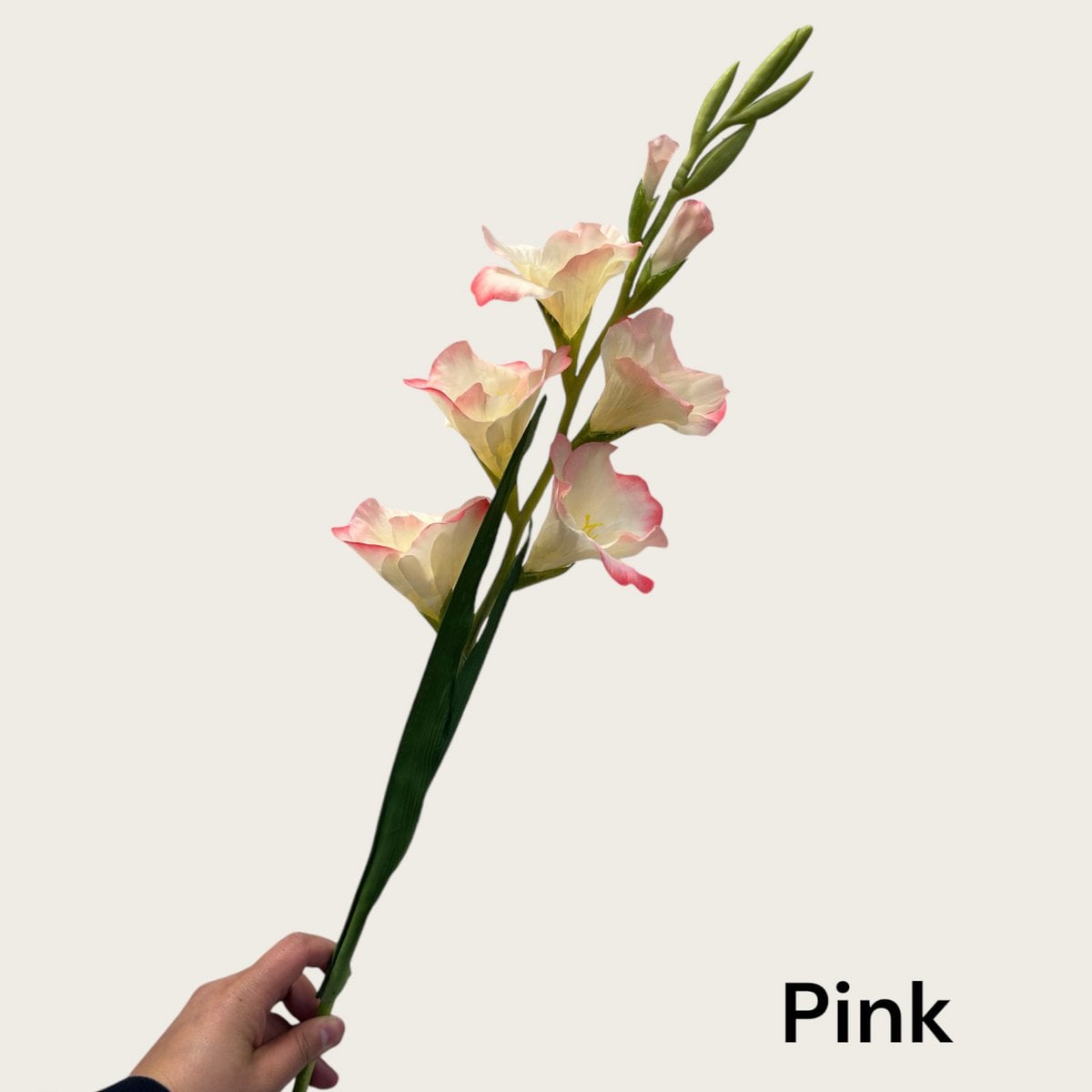 Kunstbloem gladiolen zijde 91 cm