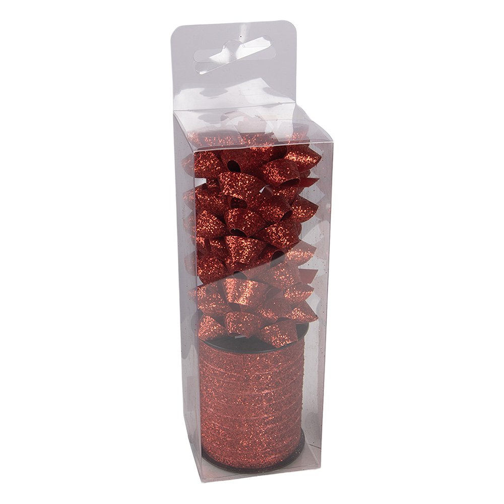 Decoration Ribbon 5x5x15 cm Red Plastic