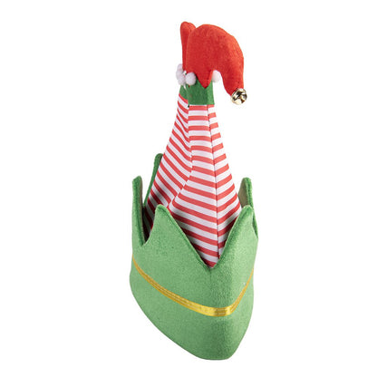 Christmas Decoration Santa Hat 30x33 cm Green Synthetic