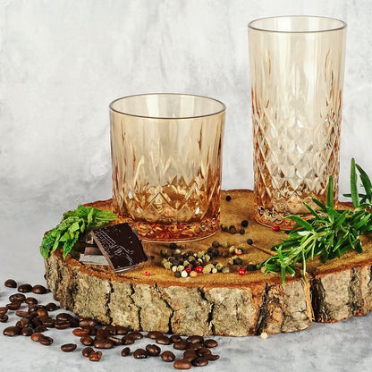 Waterglas 280 ml bruin glas