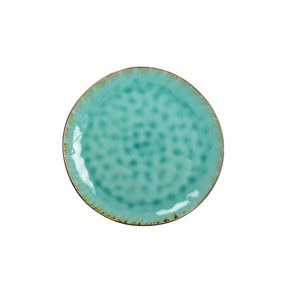Keramische bord 27.5 cm turquoise groen