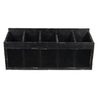 Wandrek 60x13x28 cm zwart hout
