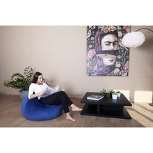 Big Poire Velvet Ocean Blue Design Seating Sit On It
