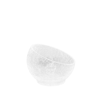 Glass bowl cracked effect small model 15x15x13cm