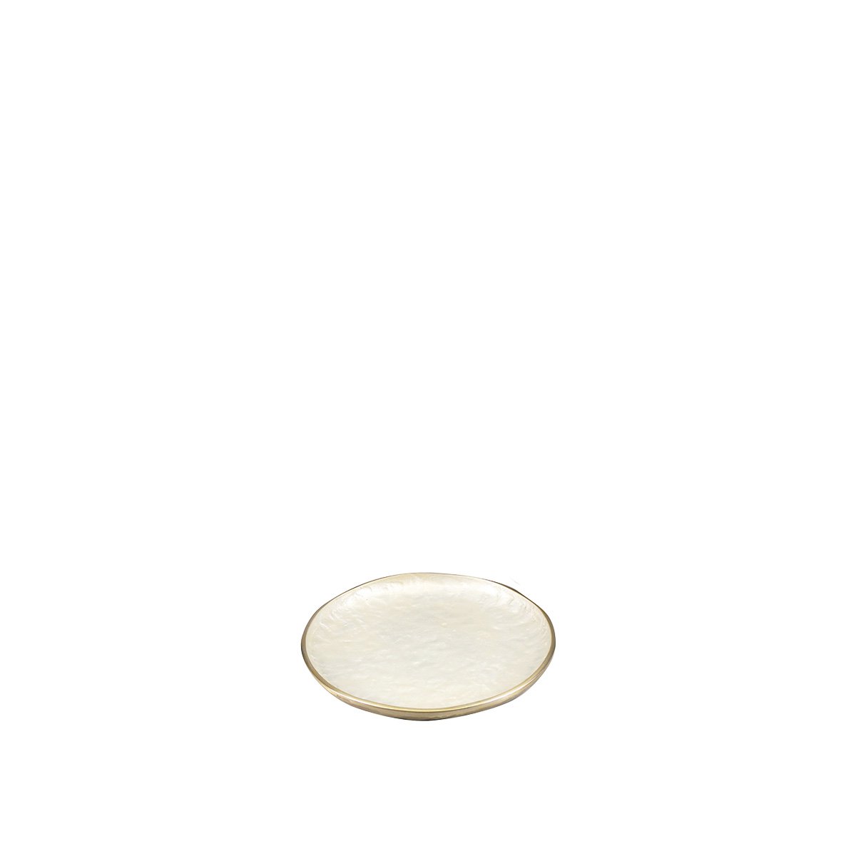 Decoratieve snit rond 29.5x29.5x2.5 cm wit
