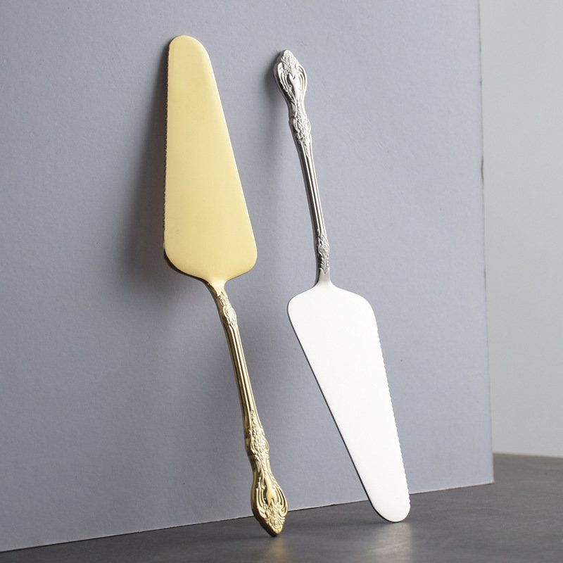 Taartschop goud metaal 21.2 cm