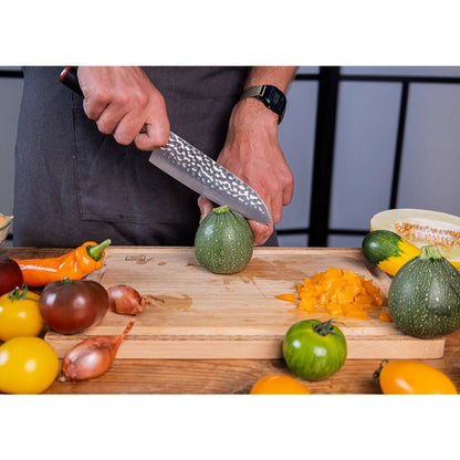 Santoku mes 180 mm Japans 440C staal