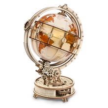 Robotime Houten Puzzel 3D Wereldbol Verlichting ST003